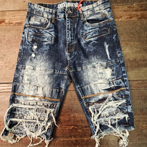 Grindhouse Denim Shorts Grindhouse Cargo Shorts Shorts Grindhouse